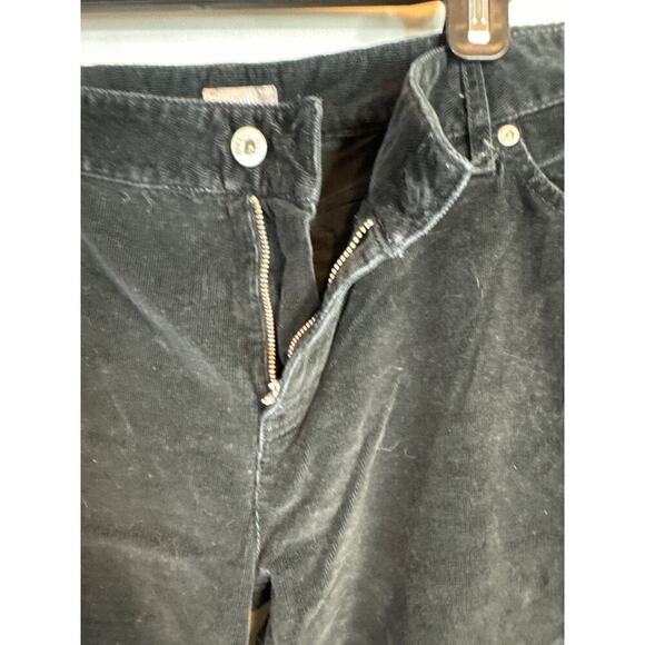 J. Jill Black Corduroy Stretch Tapered Down Black Pants Size 14 - Picture 4 of 10